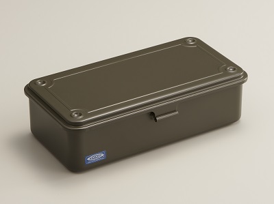 TOYO Trunk Shape Toolbox T-190 Moss Green - Click Image to Close